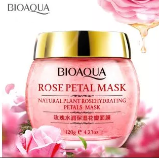 Маска для лица с лепестками роз BIOAQUA ROSE PETAL MASK - фото 1 - id-p93236656