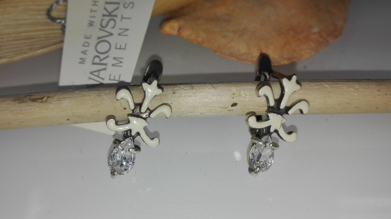 Стильные серьги с кристаллами Swarovski - фото 1 - id-p93308046
