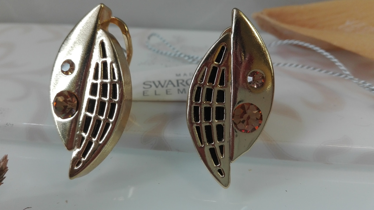 Серьги c кристаллами Swarovski