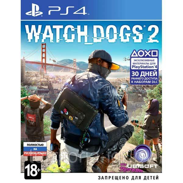 Watch Dogs 2 (PS4 русская версия) Русская коробка - фото 1 - id-p54960289