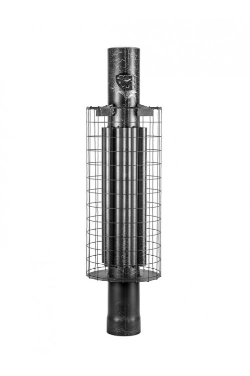 Дымоход-конвектор с сеткой для камней D115 мм L 1м - фото 1 - id-p5532327