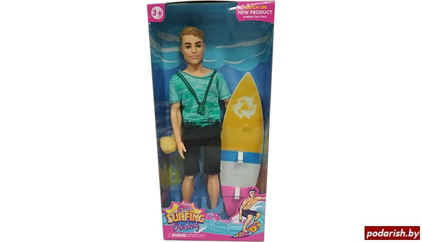 Кукла с аксессуарами Серфингист LY121
