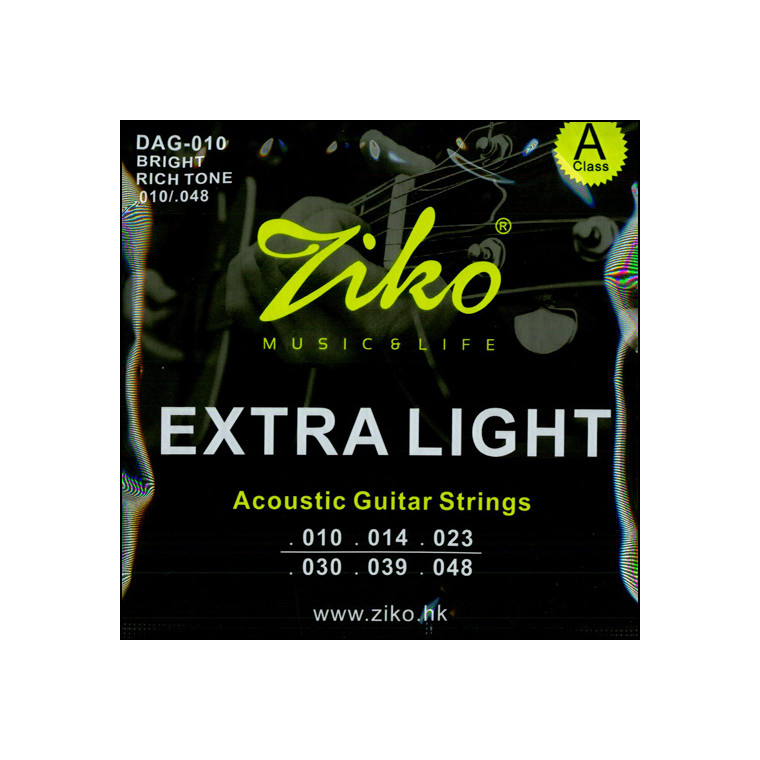 Струны для гитары акустической (комплект) Ziko DAG-010 - фото 1 - id-p93356948