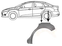 Арка крыла заднего FORD FOCUS 2 (DA) 2004-2008/Форд Фокус 2 320283-4