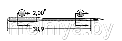  Иглы SCHMETZ для пром. швейных машин  UY 128 GAS SES(№100) уп 10 шт. , фото 2