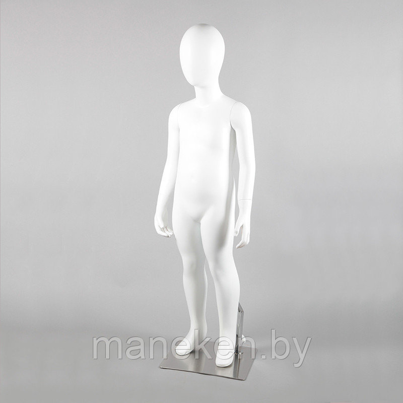 Манекен детский ростовой, белый матовый 110B(БЕЛ МАТ) - фото 1 - id-p93383320