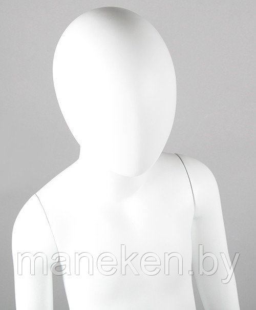 Манекен детский без лица, белый матовый 120A(БЕЛ МАТ) - фото 2 - id-p93383356