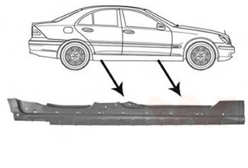 Порог MERCEDES C-KLASSE (W203) 2000-2007  500342