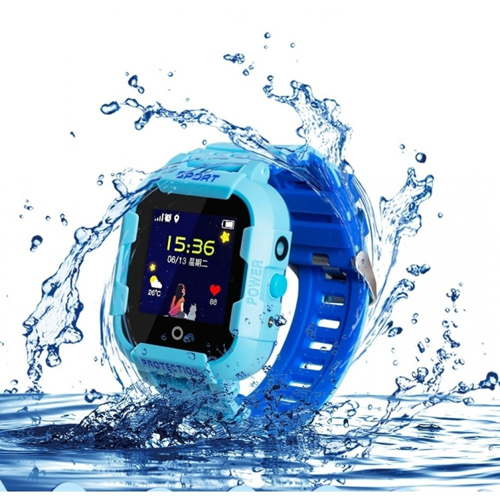 Детские GPS часы Wonlex KT03 с камерой (голубой) - фото 4 - id-p93383585