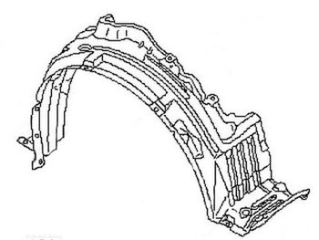 Подкрылок передний NISSAN ALMERA (N16) 2000-2007  2757FP1T