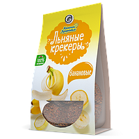 Крекеры льняные с бананом "Компас здоровья", 50г 1/24