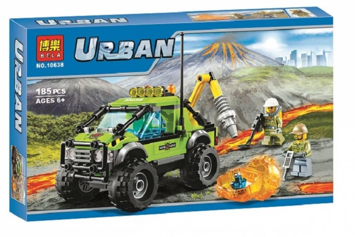 Конструктор Bela Urban 10638 "Грузовик исследователей вулканов" (аналог Lego City 60121) 185 д - фото 1 - id-p93391566