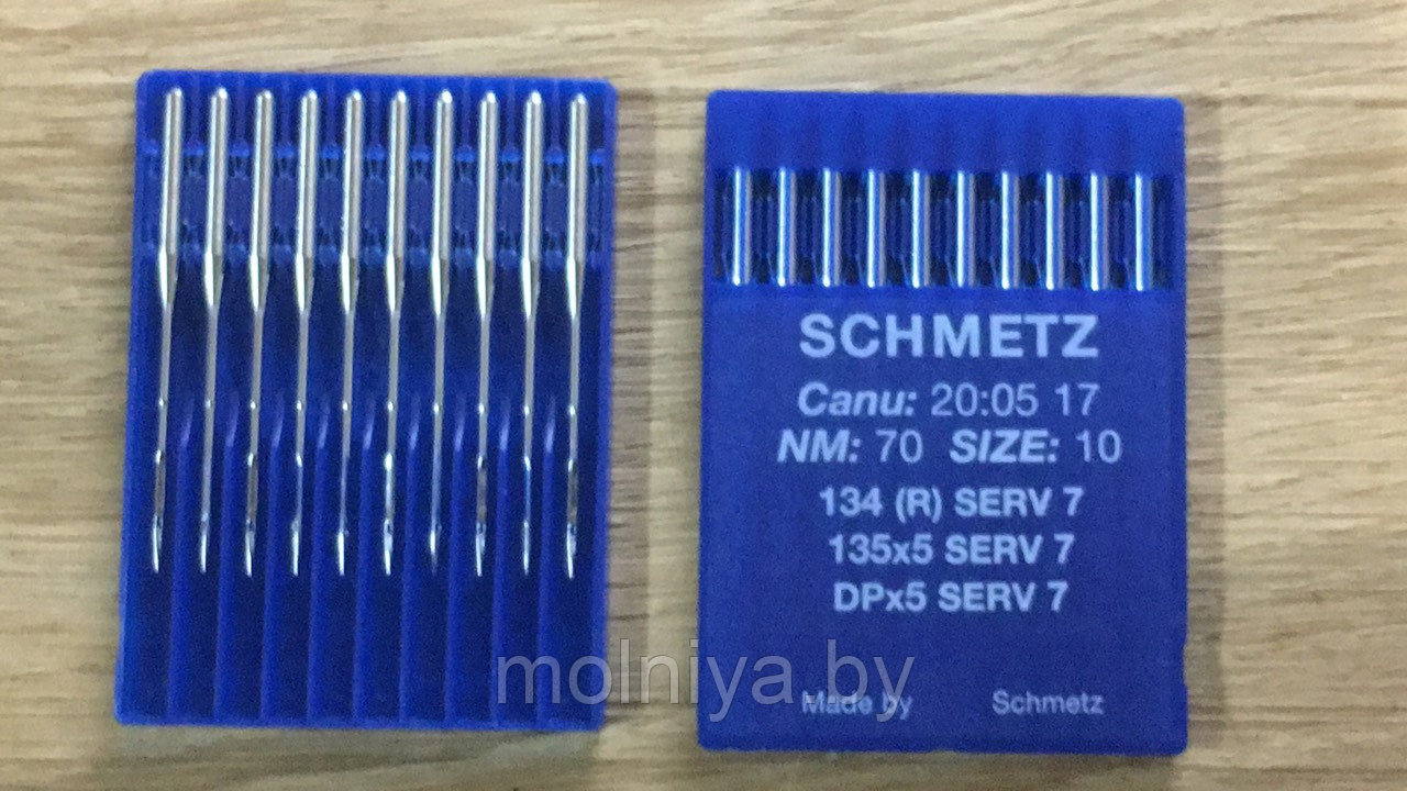 Швейная игла Schmetz DPx5 (134) SERV 7 №80 уп10 шт..