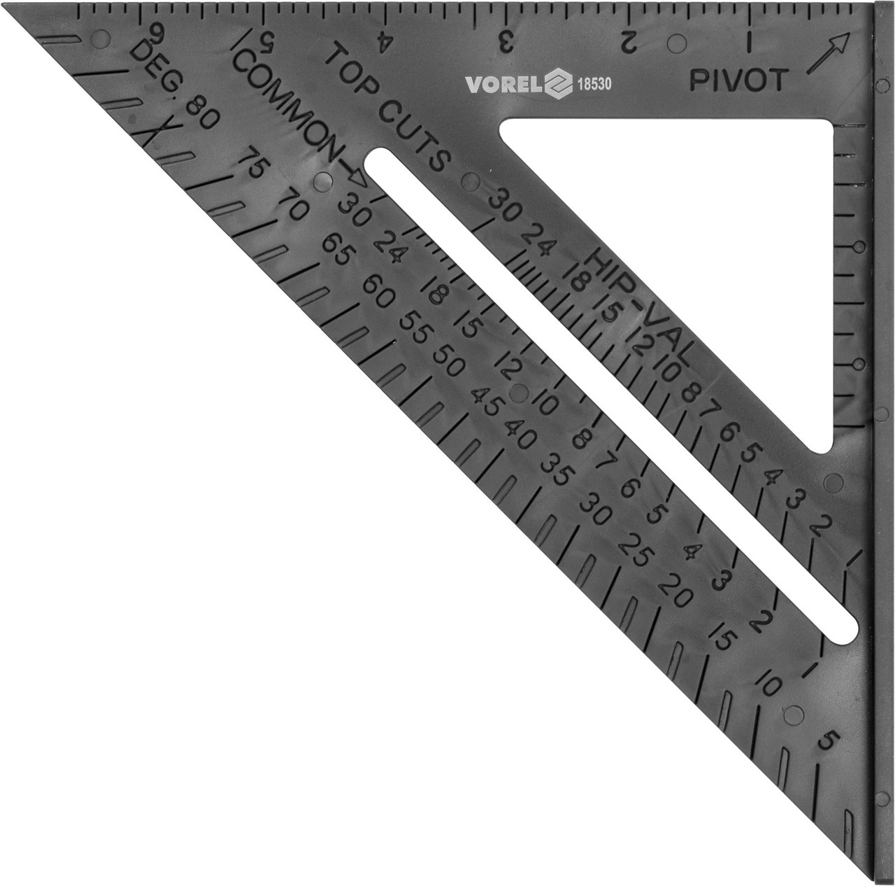 Угольник для плотника и столяра пластиковый 180мм "Vorel" 18530 - фото 2 - id-p93422767