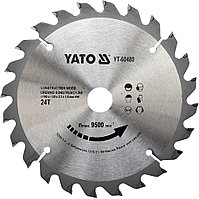 Диск пильный 160/20 24T для строительной древесины "Yato" YT-60480