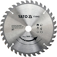 Диск пильный 180/20 36T с напаянными зубцами "Yato" YT-60482