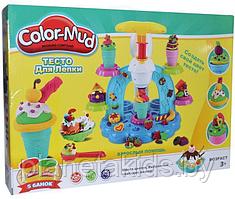 Набор для лепки Color-mud Фабрика пирожного +5 баночек теста (аналог Play-Doh) , арт. 6614