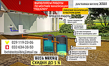 Монтаж канализационных колец.Канализация.КС 15-9, КС 20-9, КС 10-9,КС 7-9