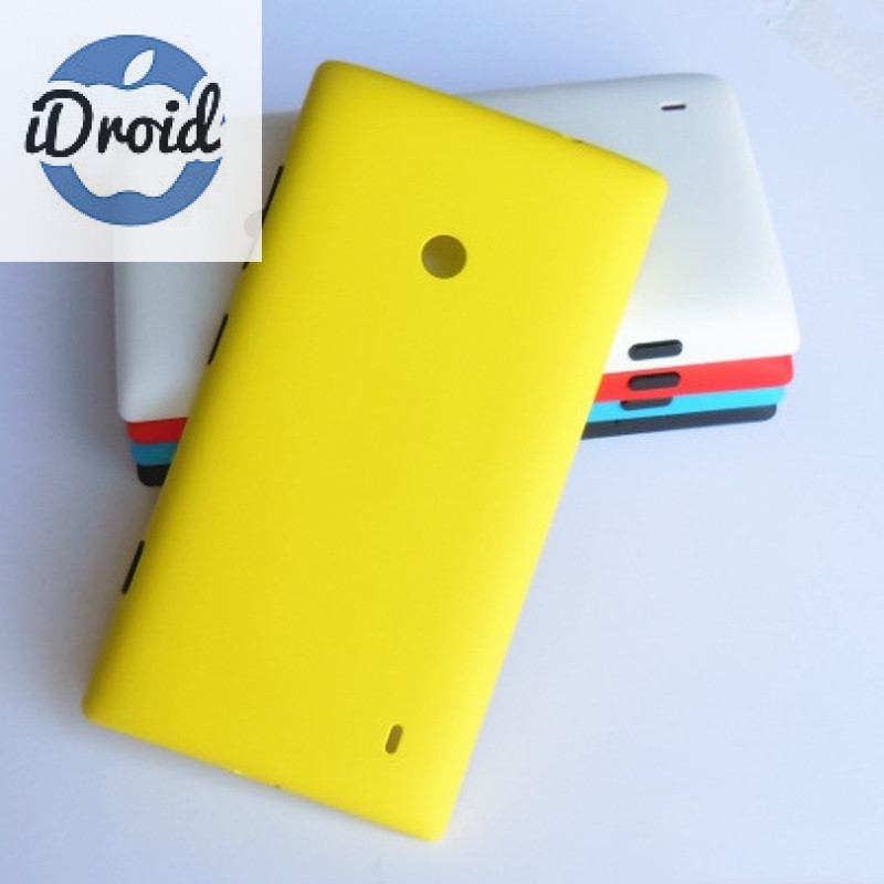 Задняя крышка для Nokia Lumia 520, цвет: желтый