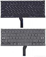 Клавиатура для ноутбука MacBook A1369 2011+  черная с подсветкой, плоский ENTER