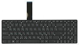 Клавиатура для ноутбука Asus K55, черная без рамки