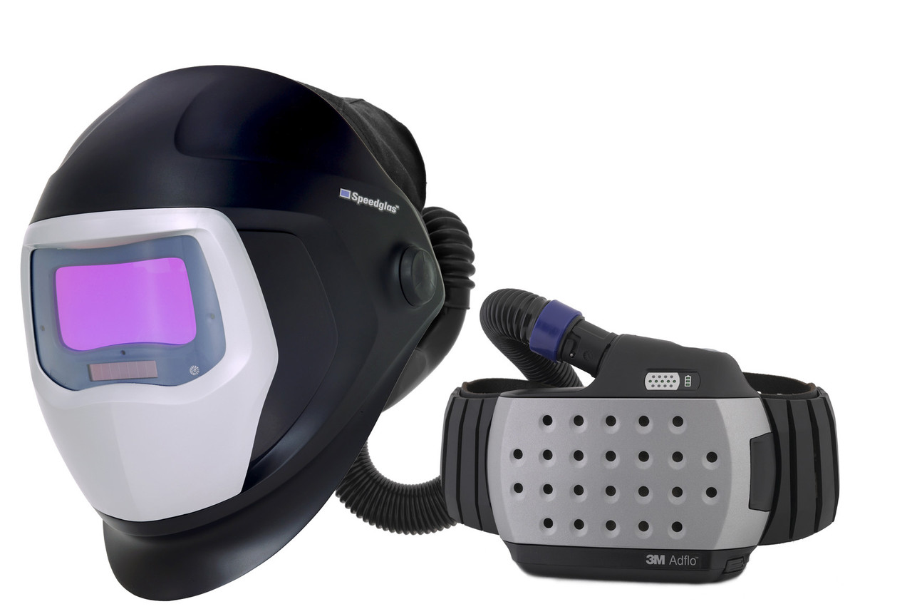 Сварочная маска 3М Speedglas 9100 c респиратором Adflo с автоматическим светофильтром АСФ (хамелеон) - фото 1 - id-p4579485