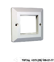 Лицевая рамка для настенной коробки французского стандарта 45х45, белая, TWT-WP45x45-WH