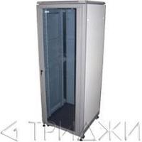 Шкаф 19" Eco, 36U 600x600, серый, дверь стекло, 600х600х1805 мм, 2 ЧАСТИ, TWT-CBE-36U-6x6