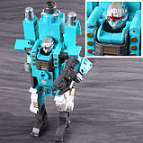 Робот-бластер с мягкими пулями, голубой, фото 5