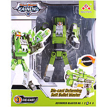 Робот-бластер с мягкими пулями,  зеленый