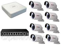 Комплект видеонаблюдения для дома/дачи HiWatch (8 видеокамер по 1 Мп)