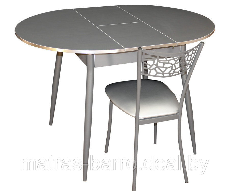 Стол обеденный овальный Сириус М61 дуб Навара/опоры металлик - фото 3 - id-p93513263