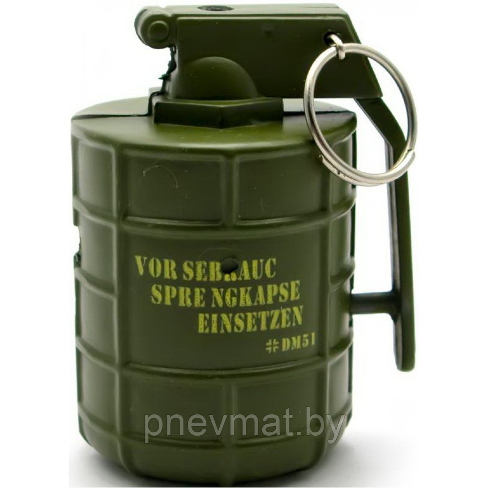 Зажигалка-граната DM51 газовая (пьезо, с открывалкой).