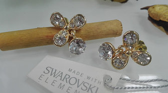 пусеты Swarovski