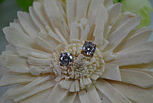Пусеты с кристаллами Swarovski