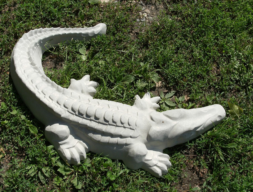 Садовая фигура из бетона "Крокодил" (большой) - фото 1 - id-p93535404