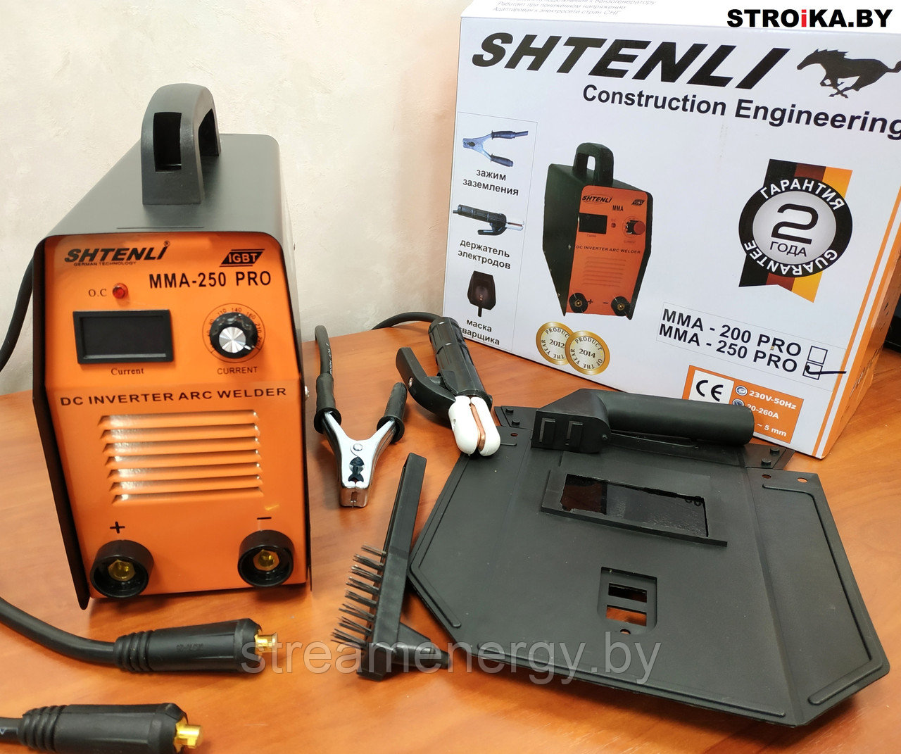 Сварочный аппарат Shtenli MMA-250 PRO с экраном (Германия) - фото 3 - id-p93571908
