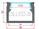 Алюминиевый профиль накладной с экраном 16х12 (solled 1612Н), фото 3