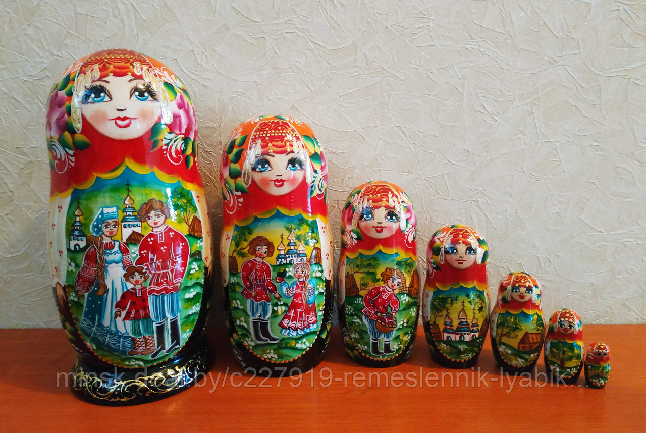 Матрёшка на 7 частей! Ручная работа! Купить матрешку в Минске.