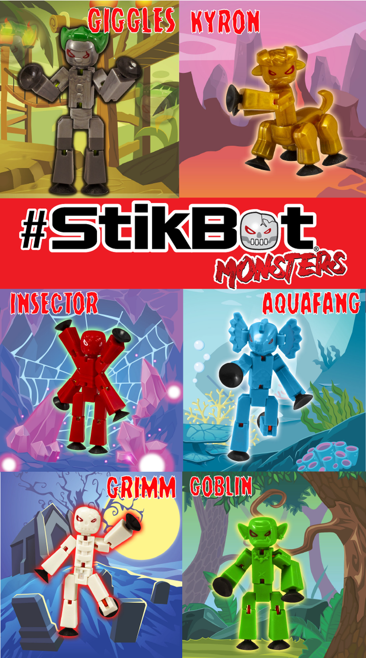 Стикбот монстры StikBot monsters - фото 2 - id-p93665211