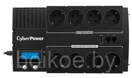 ИБП CyberPower BR700E LCD (420 Вт,4+4 розетки), фото 2