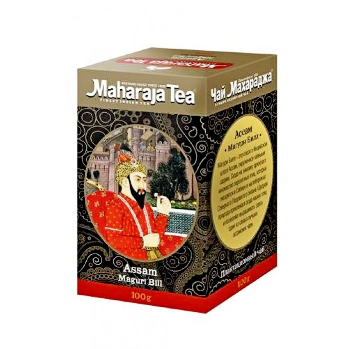 Чай Ассам черный байховый Магури Билл Махараджа (Maharaja Tea Assam Maguri Bill), 100г - фото 1 - id-p93682796