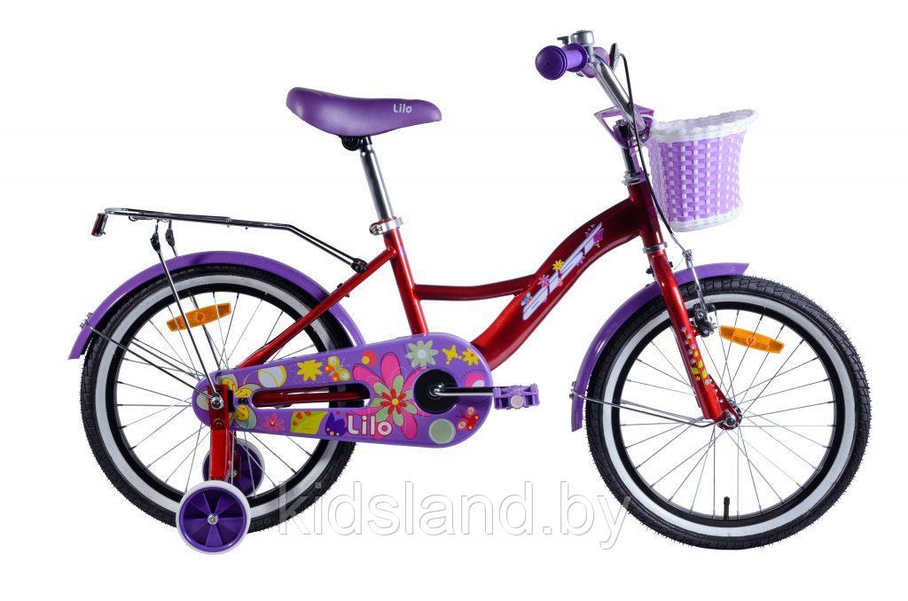 Детский велосипед Aist Lilo 2019 18" (красный/фиолетовый)