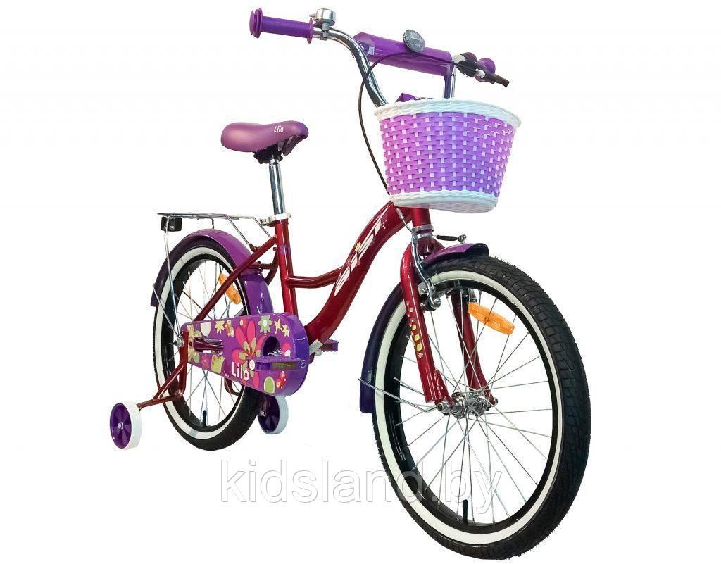 Детский велосипед Aist Lilo 2019 20" (красный/фиолетовый) - фото 2 - id-p93698217