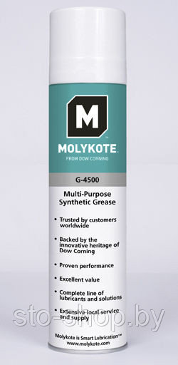 Molykote G-4500 Spray Многоцелевая белая синтетическая пластичная смазка аэрозоль 400мл