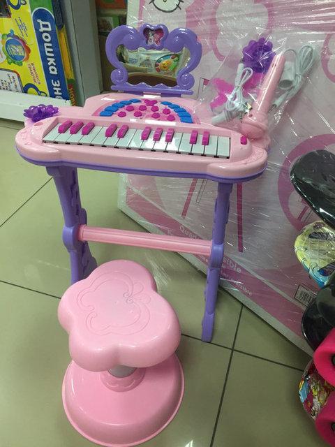 Детский синтезатор со стульчиком пианино lol лол 901-645 - фото 2 - id-p93712870
