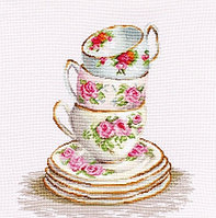 Набор для вышивания крестом «Три чайные чашки»