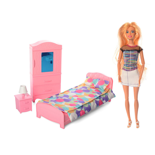 Кукла Defa Lucy 8378 с набором мебели Спальня (свет) - фото 3 - id-p93714042