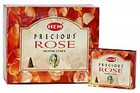 Благовония конусы Драгоценная Роза HEM Precious Rose, 10шт для сердца и ума