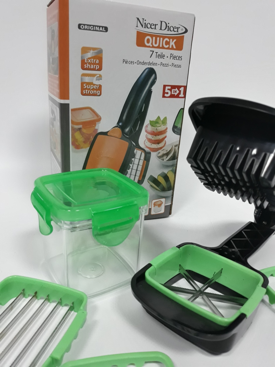 Овощерезка NICER DICER QUICK SET 5 в 1 - фото 3 - id-p93730641